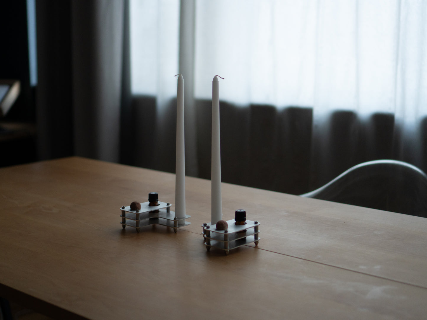 Candle Stick Holder & Essential Oil Wood Diffuser