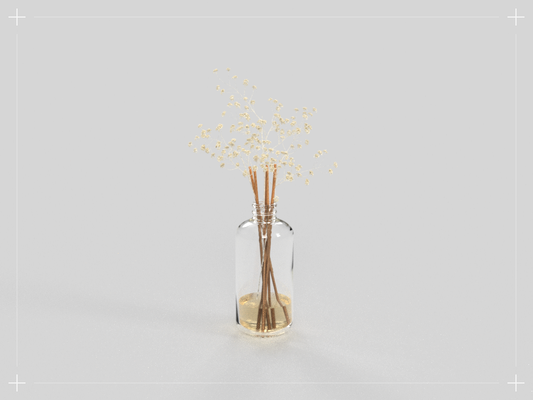 100% Essential Oil Reed Diffuser with Dried Flowers