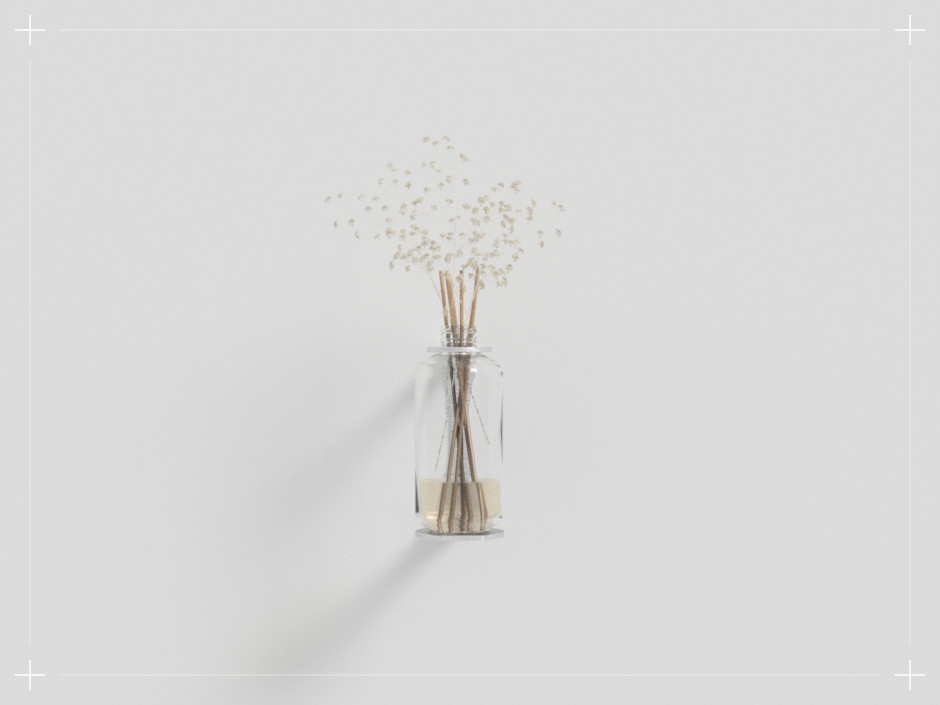 Wall-Mounted Dried Flower Vase & Reed Diffuser
