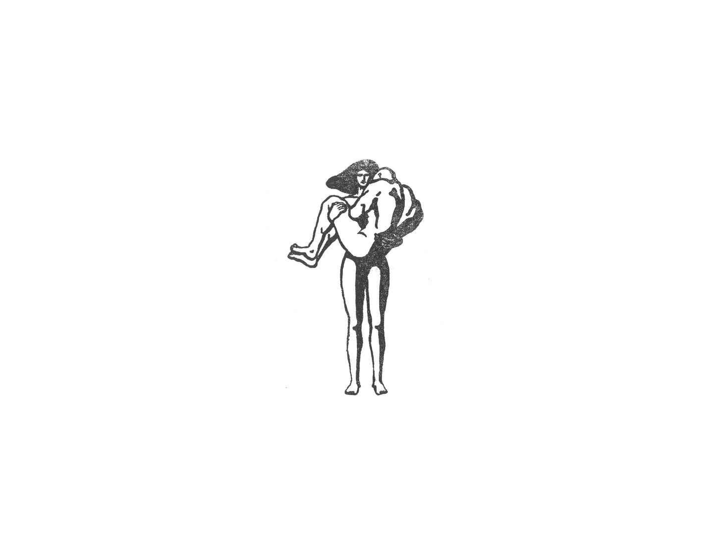 Woman Holding Man